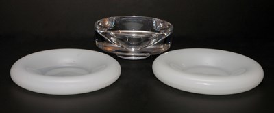 Lot 159 - Pair of Translucent White Glass Bowls;...