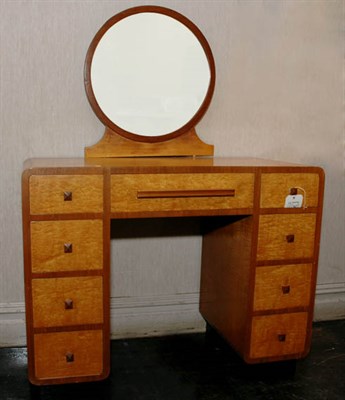 Lot 164 - Art Deco Fruitwood Vanity Height 51 inches,...