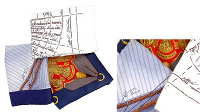 Lot 340 - Group of Hermes Silk Twill Scarves French...