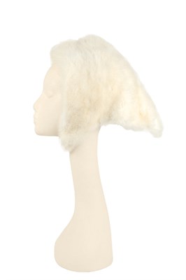 Lot 249 - Adolfo White Mink Kerchief American, 1960s...