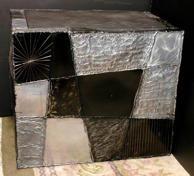 Lot 190 - Slate Top Metal Side Table Paul Evans Height...