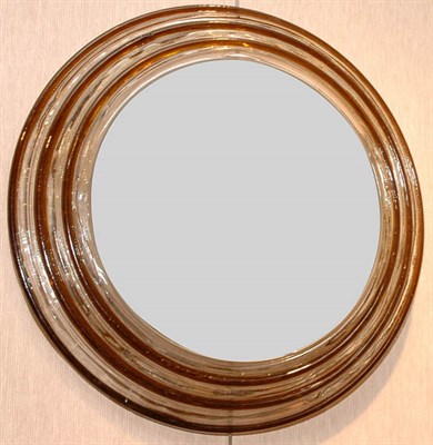 Lot 193 - Plastic Framed Circular Mirror Diameter 26...