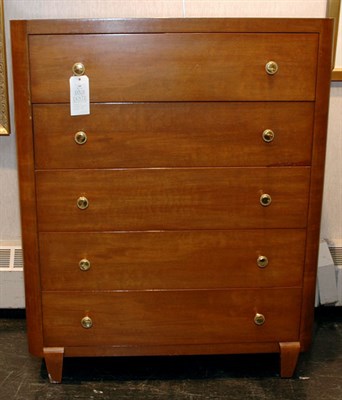 Lot 205 - Art Deco Style Mahogany Five-Drawer Chest...