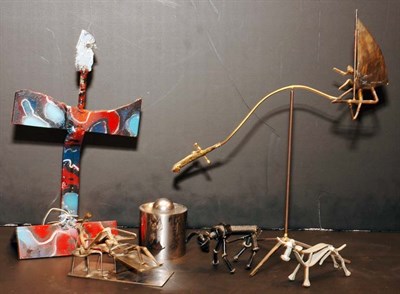 Lot 219 - Miscellaneous Group of Six Decorative Metal...