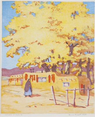 Lot 4249 - Norma Bassett Hall OCTOBER IN SANTA FE Color...