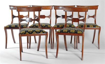 Lot 2213 - Set of Six Federal Style Mahogany Klismos...