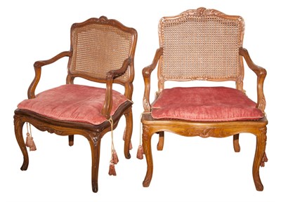 Lot 511 - Two Regence Style Beechwood and Caned...