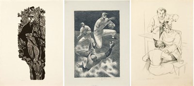 Lot 99 - Fletcher Martin DOUBLE PLAY Lithograph, signed...
