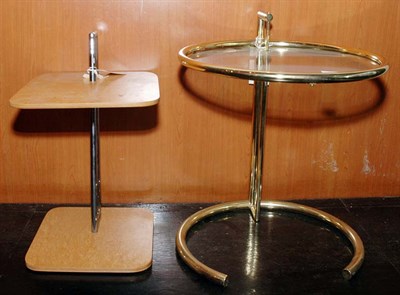 Lot 250 - Two Occasional Tables Designed by Eileen Gray