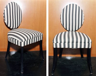 Lot 264 - Set of Six Art Deco Style Painted Wood Side...