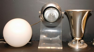 Lot 272 - Three Modernist Lamps Comprising a vasiform...