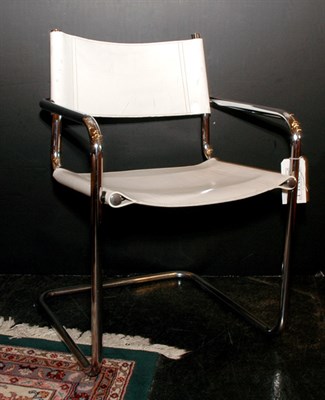 Lot 274 - Set of Four Leather and Tubular Chrome B11...