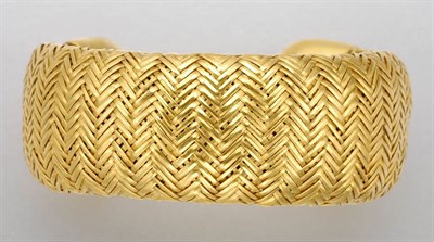 Lot 1392 - Gold Cuff Bangle