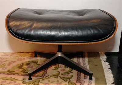 Lot 178 - Leather Upholstered Rosewood Ottoman Model 671...