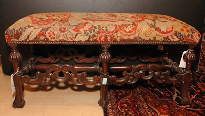 Lot 286 - William and Mary Style Needlepoint Upholstered...