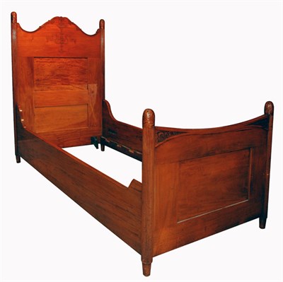Lot 287 - Neoclassical Style Fruitwood and Satinwood Bed...