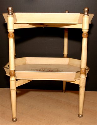 Lot 288 - Georgian Style Painted Double Tray on Stand...