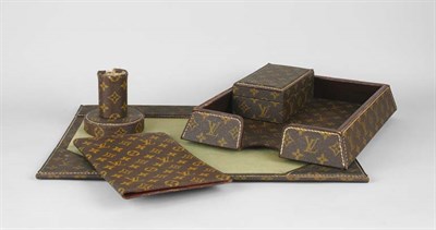 Lot 394 - Group of Louis Vuitton Desk Accessories...