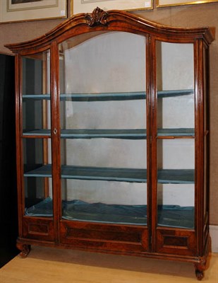 Lot 293 - Victorian Style Figured Walnut Vitrine Height...