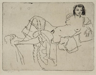 Lot 4268 - Walter Kuhn NEGLIGEE Etching, circa 1920,...