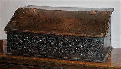 Lot 363 - Charles II Oak Desk Box 17th Century The...