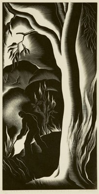 Lot 4272 - Paul Landacre LOT CLEANING, LOS ANGELES Wood...