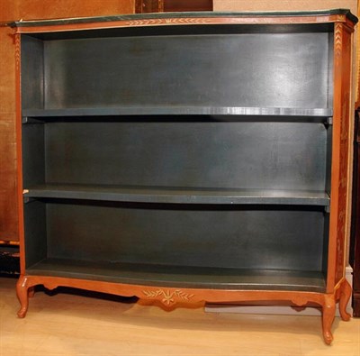 Lot 321 - Louis XV Style Painted Open Bookshelf Height...