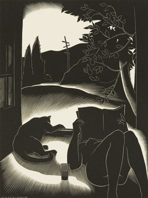 Lot 4275 - Paul Landacre SULTRY DAY Wood engraving, 1937,...