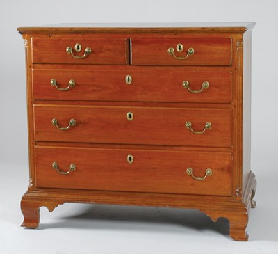 Lot 2199 - Chippendale Walnut Chest of Drawers Probably...