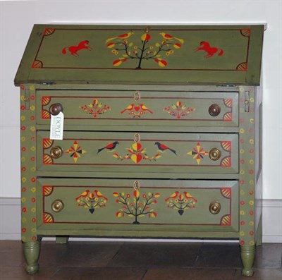 Lot 2185 - Pennsylvania German Style Slant Front Desk The...