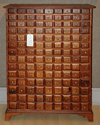 Lot 2190 - Pine and Other Woods Apothecary Style Chest...