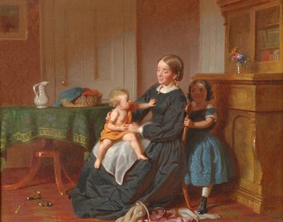 Lot 1194 - Seymour Joseph Guy 1824-1910 PEEK-A-BOO Signed...