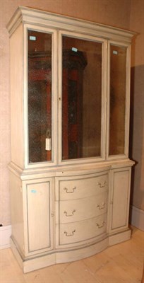 Lot 338 - Georgian Style Mirrored Door Painted Bureau...