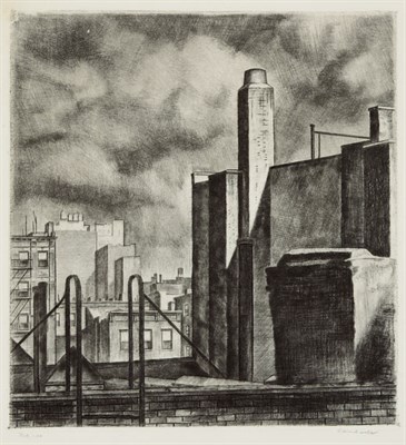 Lot 116 - Armin Landeck HOUSETOPS, 14TH STREET; YORK...