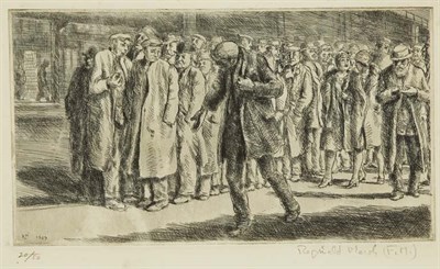 Lot 4309 - Reginald Marsh BREAD LINE (S. 63) Etching,...