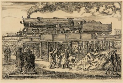 Lot 4315 - Reginald Marsh JERSEY CITY LANDSCAPE (S. 187)...