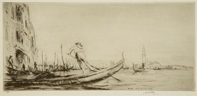 Lot 4323 - James McBey THE GONDOLIER; FAREWELL TO VENICE...