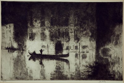 Lot 4325 - James McBey VENETIAN NIGHT (H. 254) Etching...