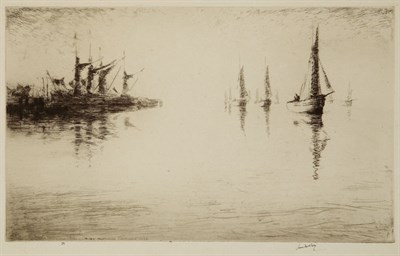 Lot 4321 - James McBey BRIGHTLINGSEA; THE EBB TIDE (H....
