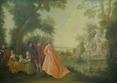 Lot 23 - Follower of Jean-Baptiste Pater FETE GALANTE...