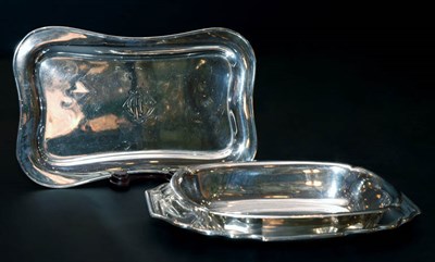 Lot 425 - Three American Sterling Silver Dresser Trays...