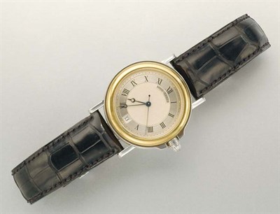 Lot 1286 - Gentleman's Stainless Steel and Gold Wristwatch