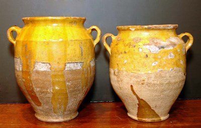 Lot 454 - Two Archaic Style Pottery Two-Handle Jars...
