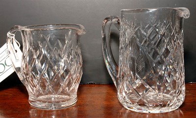 Lot 526 - Two Waterford Crystal Pitchers
