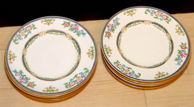 Lot 571 - Set of Twelve English Pottery Luncheon Plates...