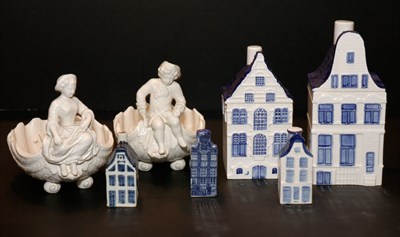 Lot 573 - Miscellaneous Group of Delft Pottery Canisters;...
