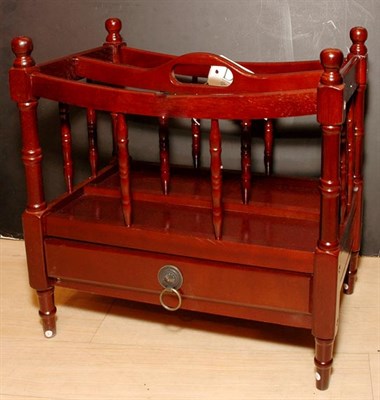 Lot 580 - Georgian Style Mahogany Canterbury Height 17...