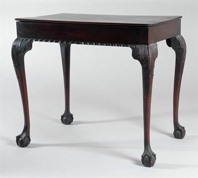 Lot 2224 - Chippendale Mahogany Tea Table The rectangular...