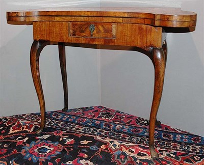 Lot 580 - Italian Rococo Marquetry Inlaid Walnut Games...