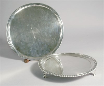 Lot 555 - George III Silver Salver Richard Sibley,...